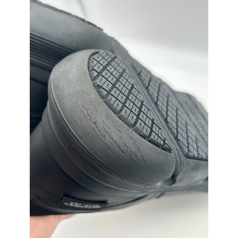 Skechers Slip-ins Shoes, Black Lea./Syn. Oxford, Men's 10.5, Slip Resistant - Picture 14 of 14